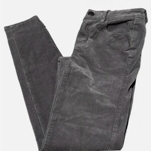 American Eagle Gray Corduroy Stretch Pants Womens Size 6